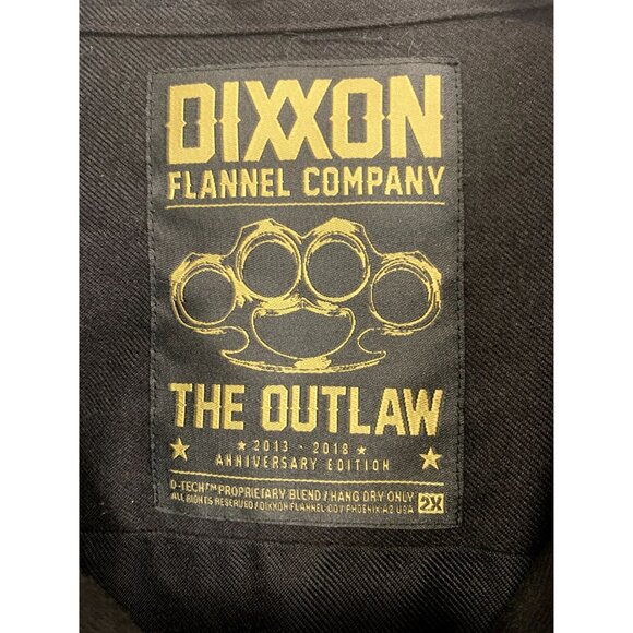 Dixxon Outlaw Outdoor Flannel Shirt Casual 2X Anniversary Edition Minimalist - Picture 3 of 11